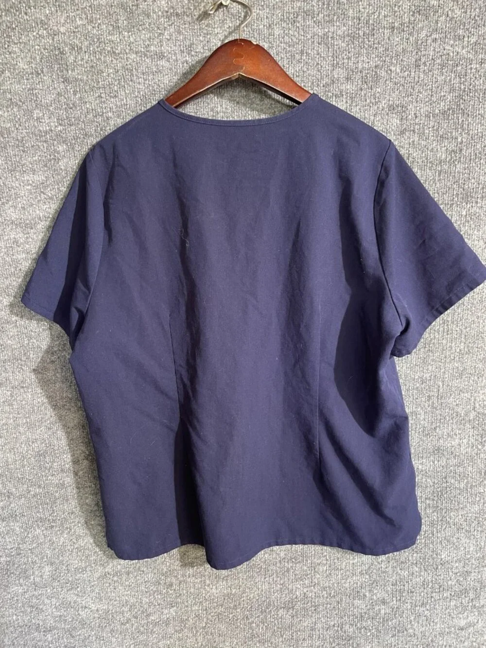 FIGS Scrub Shirt Mens 2XL Blue Technical Collection V-Neck Tagless Medical